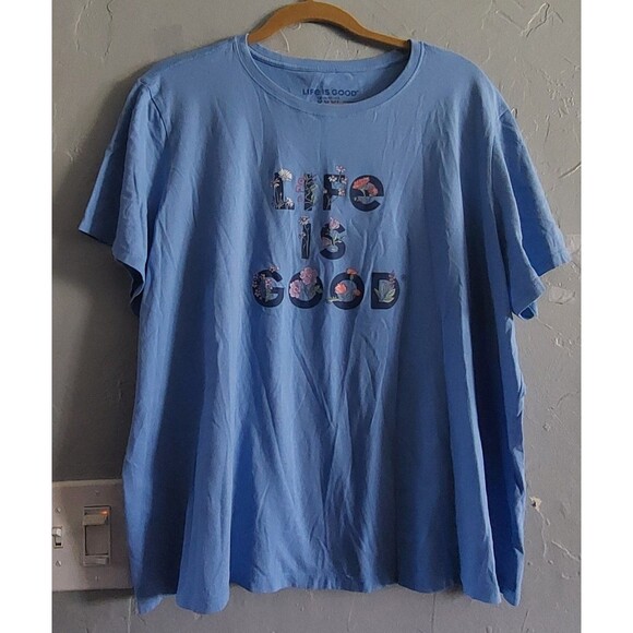 Life Is Good  Tops  Shirts Women's XXXL,23 Inch Of Armp To Armp,Cotton - Picture 1 of 8
